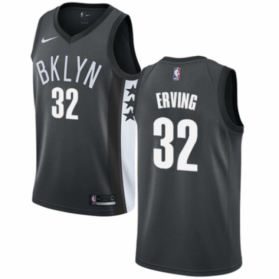 Men's Nike Brooklyn Nets #32 Julius Erving Swingman Gray NBA Jersey Statement Edition - Ujersey