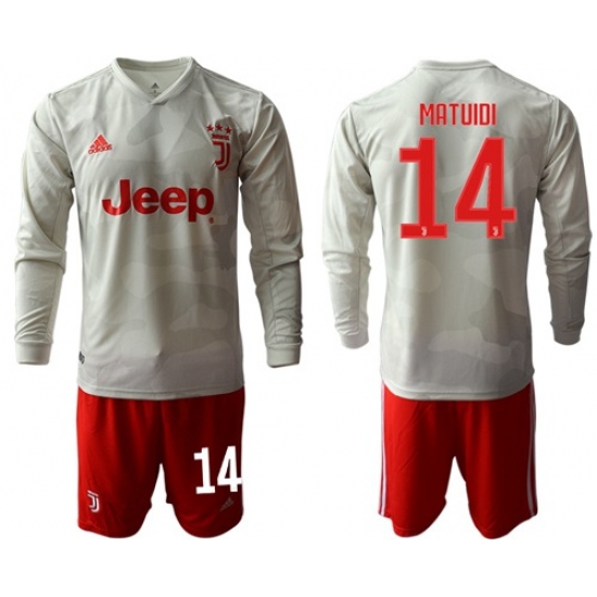 Juventus #14 Matuidi Away Long Sleeves Soccer Club Jersey