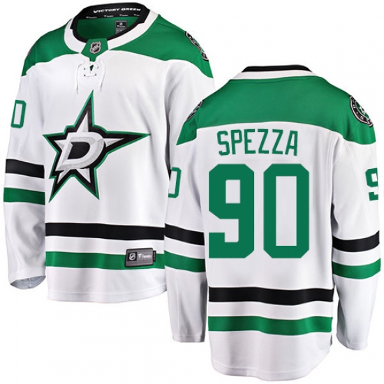 Men's Dallas Stars #90 Jason Spezza Fanatics Branded White Away Breakaway NHL Jersey - Ujersey