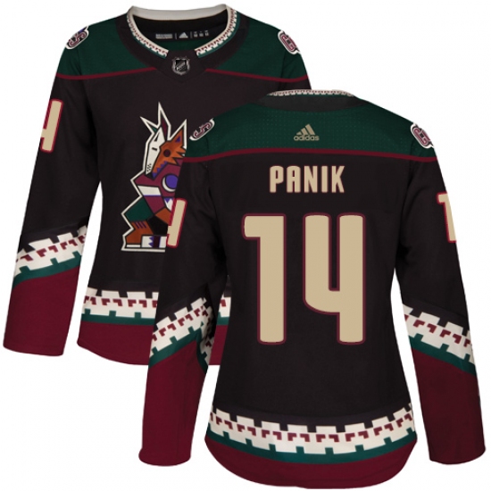 Women's Adidas Arizona Coyotes #14 Richard Panik Premier Black Alternate NHL Jersey - Ujersey
