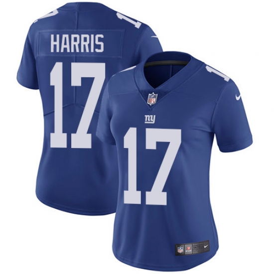 Women's Nike New York Giants #17 Dwayne Harris Elite Royal Blue Team Color NFL Jersey - Ujersey