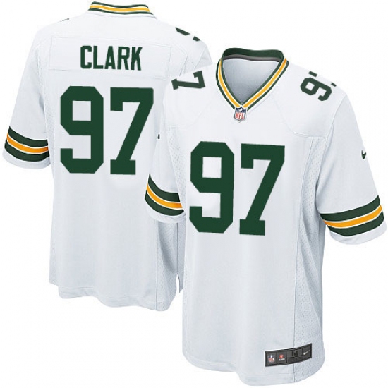 Men's Nike Green Bay Packers #97 Kenny Clark Game White NFL Jersey - Ujersey