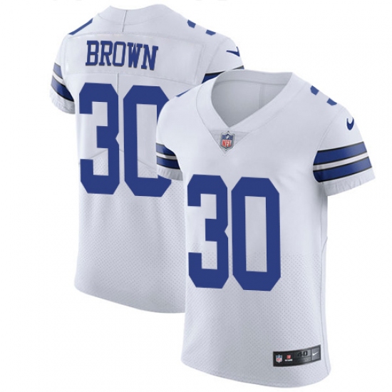 Men's Nike Dallas Cowboys #30 Anthony Brown Elite White NFL Jersey - Ujersey