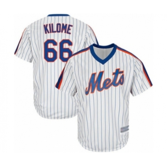 Youth New York Mets #66 Franklyn Kilome Authentic White Alternate Cool Base Baseball Player Jersey - Ujersey