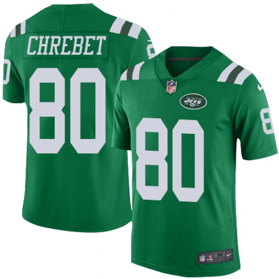 Youth Nike New York Jets #80 Wayne Chrebet Limited Green Rush Vapor Untouchable NFL Jersey - Ujersey