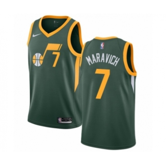 Youth Nike Utah Jazz #7 Pete Maravich Green Swingman Jersey - Earned Edition - Ujersey
