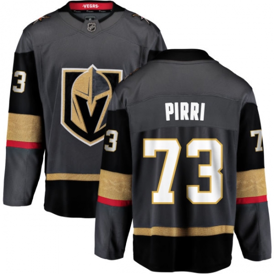 Men's Vegas Golden Knights #73 Brandon Pirri Authentic Black Home Fanatics Branded Breakaway NHL Jersey - Ujersey