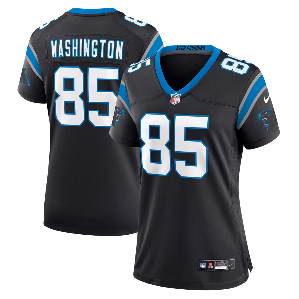 Women's Carolina Panthers Casey Washington Nike Black Team Game Jersey - ujerseystore