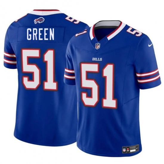 Men's Buffalo Bills #51 Kendrick Green Blue 2025 F.U.S.E. Vapor Untouchable Limited Football Stitched Jersey - Ujersey