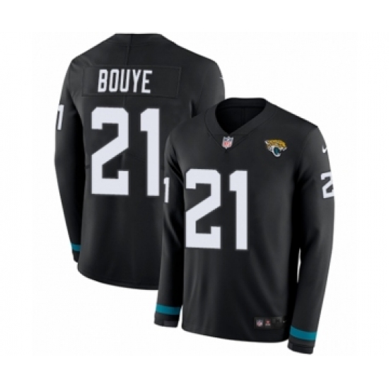 Youth Nike Jacksonville Jaguars #21 A.J. Bouye Limited Black Therma Long Sleeve NFL Jersey - Ujersey