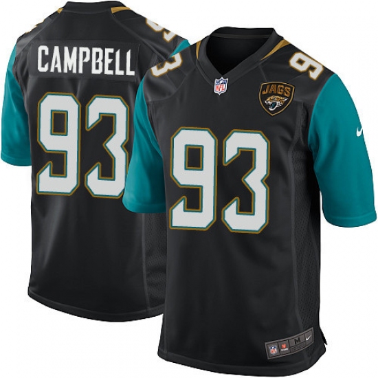 Men's Nike Jacksonville Jaguars #93 Calais Campbell Game Black Alternate NFL Jersey - Ujersey