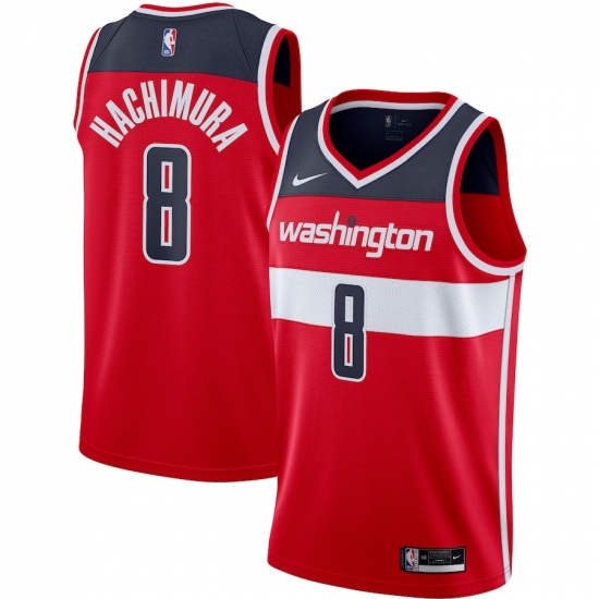 Men's Washington Wizards #8 Rui Hachimura Nike Red 2020-21 Swingman Jersey - Ujersey