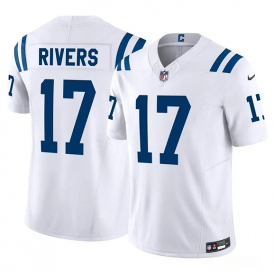 Men's Indianapolis Colts #17 Philip Rivers White 2025 F.U.S.E. Vapor Limited Football Stitched Jersey - Ujersey