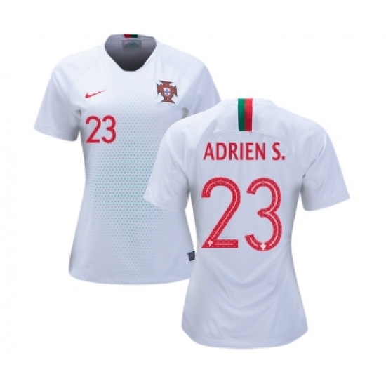 Women's Portugal #23 Adrien S. Away Soccer Country Jersey