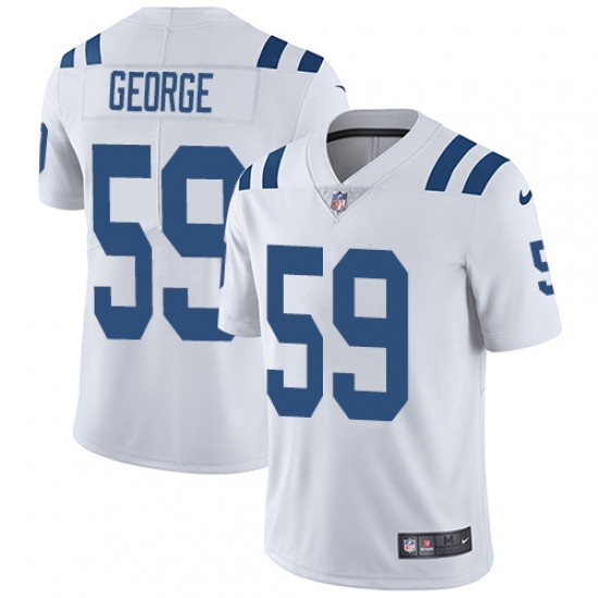 Men's Nike Indianapolis Colts #59 Jeremiah George White Vapor Untouchable Limited Player NFL Jersey - Ujersey