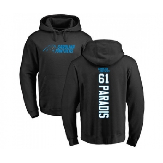Football Carolina Panthers #61 Matt Paradis Black Backer Pullover Hoodie - Ujersey