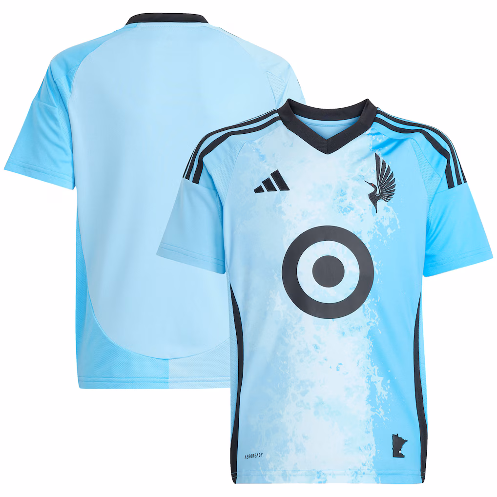 Youth Minnesota United FC adidas Blue 2025 CONVERGENCE Replica Jersey