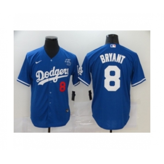 Los Angeles Dodgers #8 Kobe Bryant Royal Jersey - Ujersey