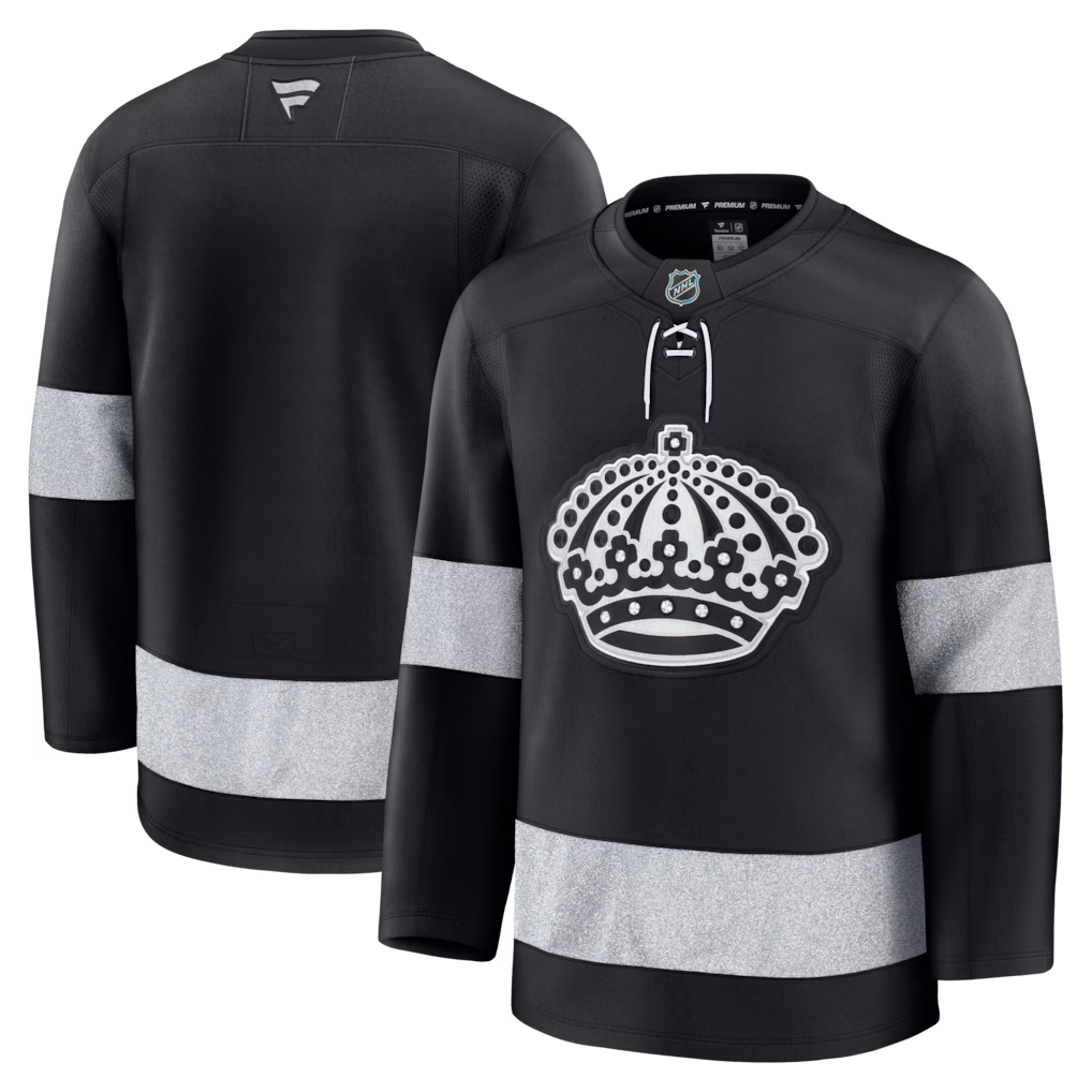Men's Los Angeles Kings Fanatics Black Alternate Premium Jersey - ujerseystore