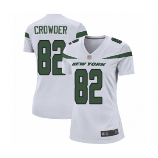 Women's New York Jets #82 Jamison Crowder Game White Football Jersey - Ujersey