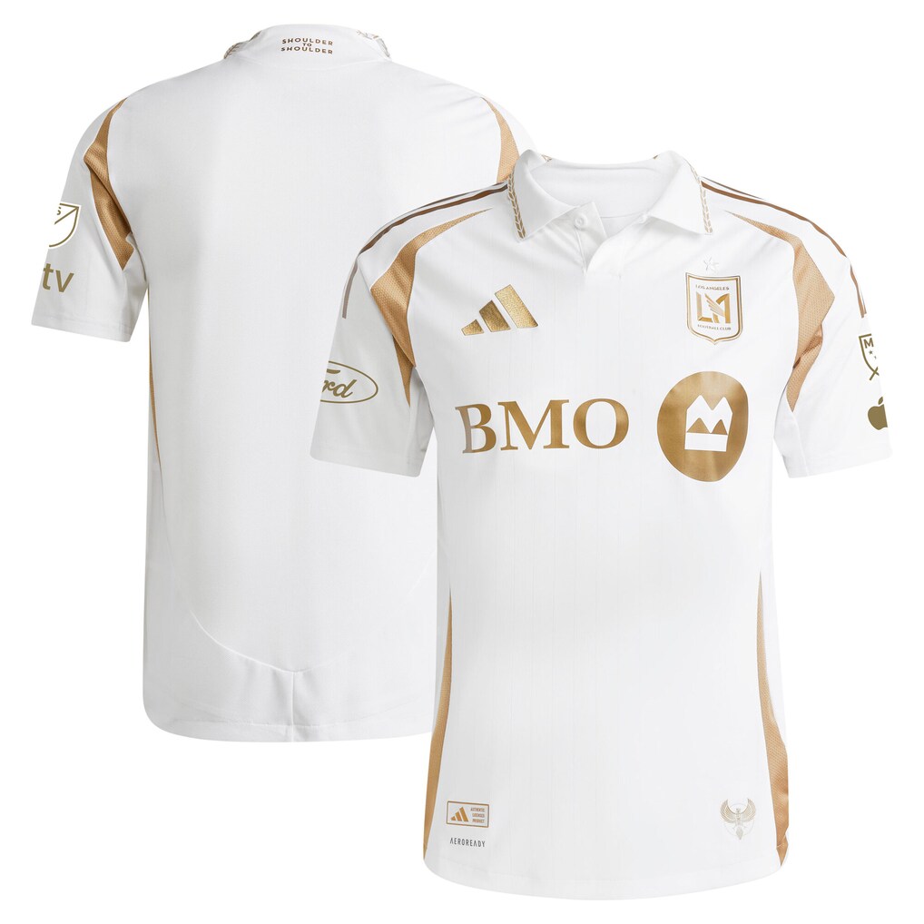 Men's LAFC adidas White 2025 Secondary Authentic Jersey - Ujersey