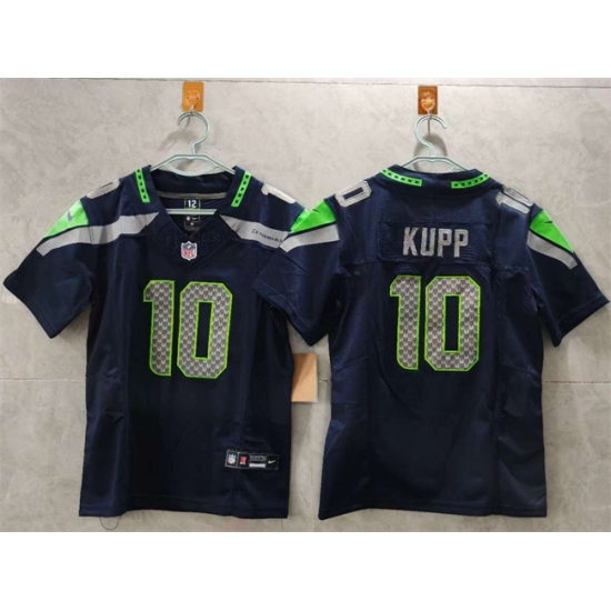 Women's Seattle Seahawks #10 Cooper Kupp Navy 2025 Vapor Limited Stitched Football Jersey(Run Small) - Ujersey