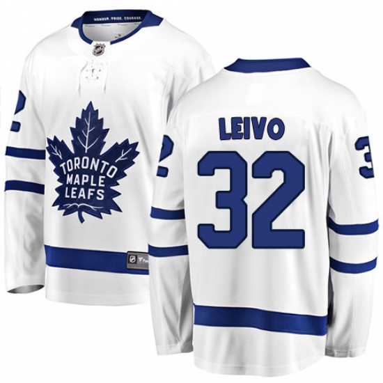 Youth Toronto Maple Leafs #32 Josh Leivo Fanatics Branded White Away Breakaway NHL Jersey - Ujersey