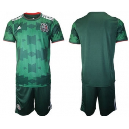 Men's Mexico Custom Soccer Jersey 016 - Ujersey