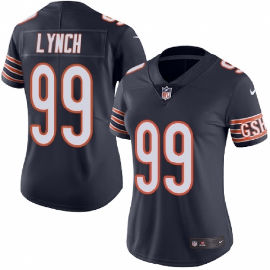 Women's Nike Chicago Bears #99 Aaron Lynch Navy Blue Team Color Vapor Untouchable Limited Player NFL Jersey - Ujersey
