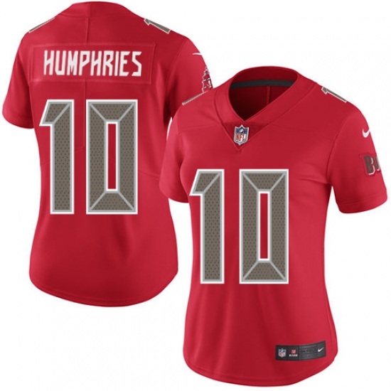 Women's Nike Tampa Bay Buccaneers #10 Adam Humphries Limited Red Rush Vapor Untouchable NFL Jersey - Ujersey