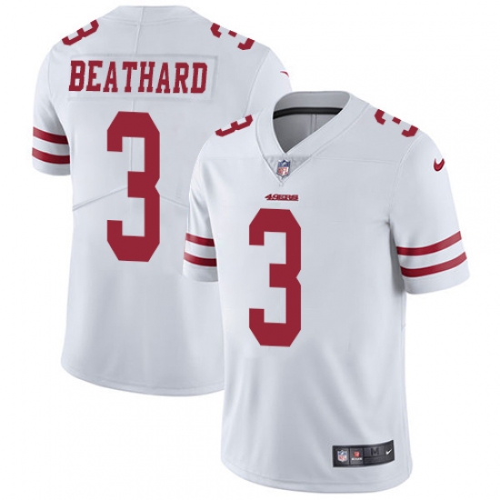 Men's Nike San Francisco 49ers #3 C. J. Beathard White Vapor Untouchable Limited Player NFL Jersey - Ujersey