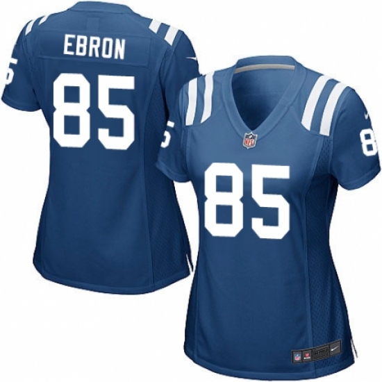 Women's Nike Indianapolis Colts #85 Eric Ebron Game Royal Blue Team Color NFL Jersey - Ujersey