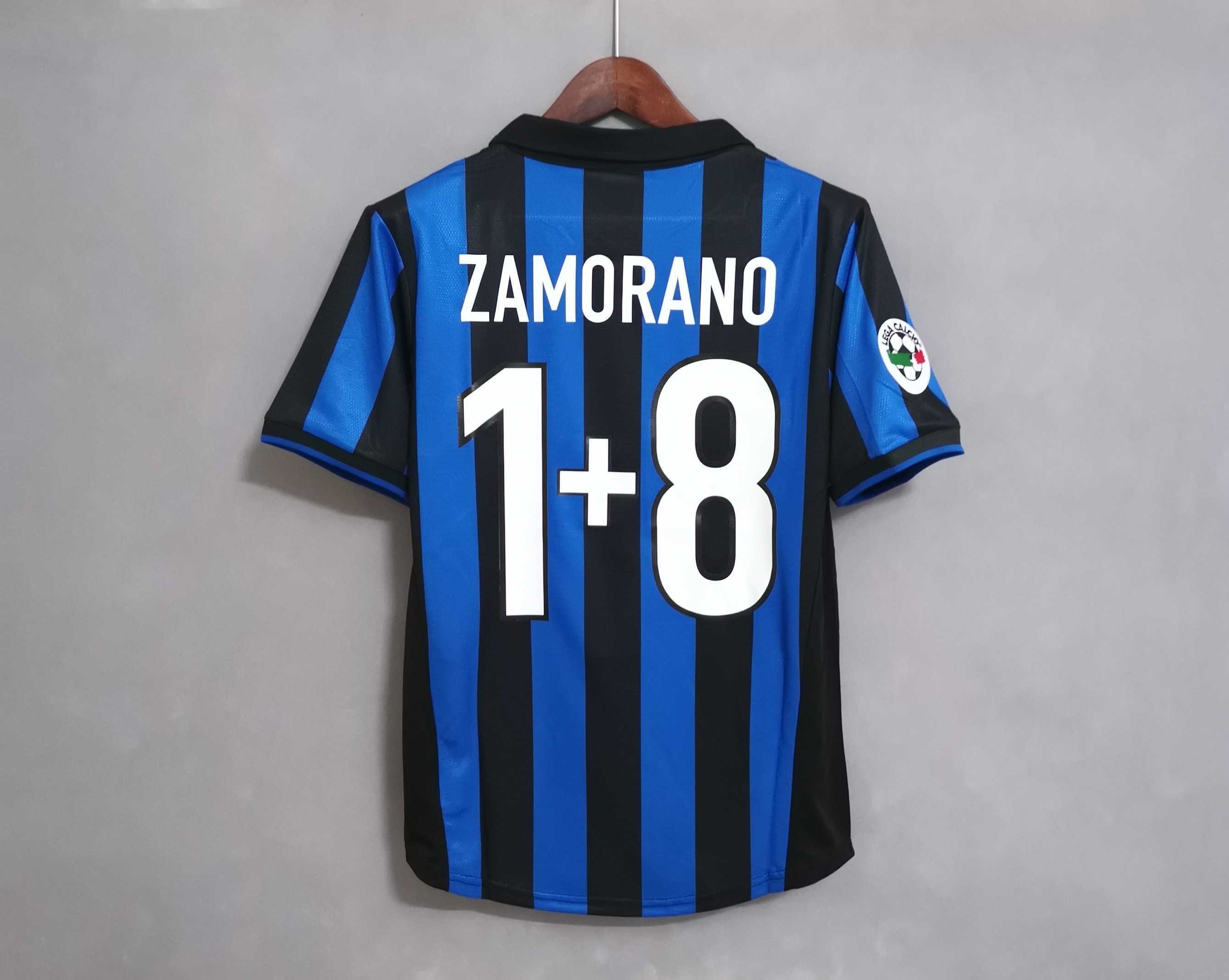 Inter Milan Jersey Custom Home Soccer Jersey 1998/99 - Ujersey