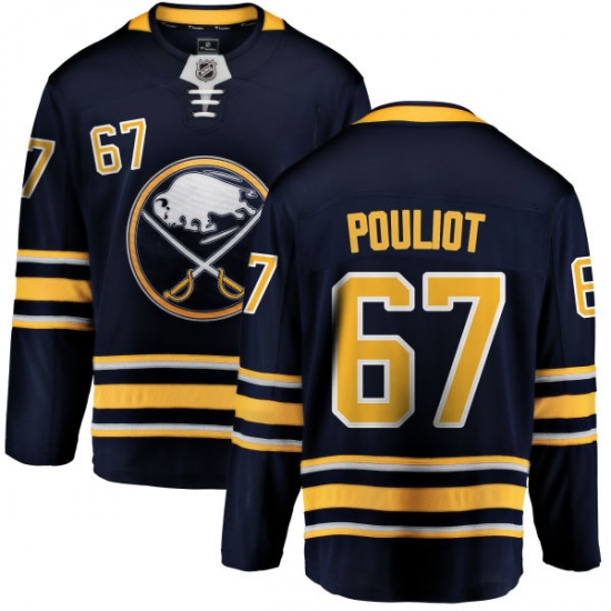 Youth Buffalo Sabres #67 Benoit Pouliot Fanatics Branded Navy Blue Home Breakaway NHL Jersey - Ujersey
