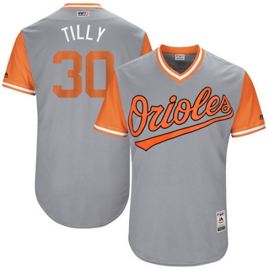 Men's Majestic Baltimore Orioles #30 Chris Tillman 