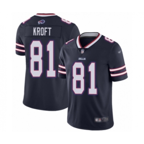 Women's Buffalo Bills #81 Tyler Kroft Limited Navy Blue Inverted Legend Football Jersey - Ujersey