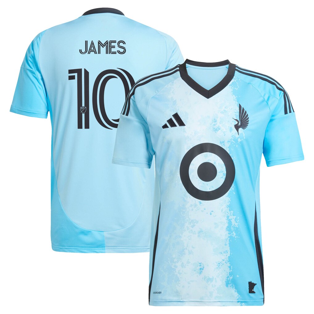 Men's Minnesota United FC James Rodriguez adidas Blue 2025 CONVERGENCE Secondary Replica Jersey - Ujersey