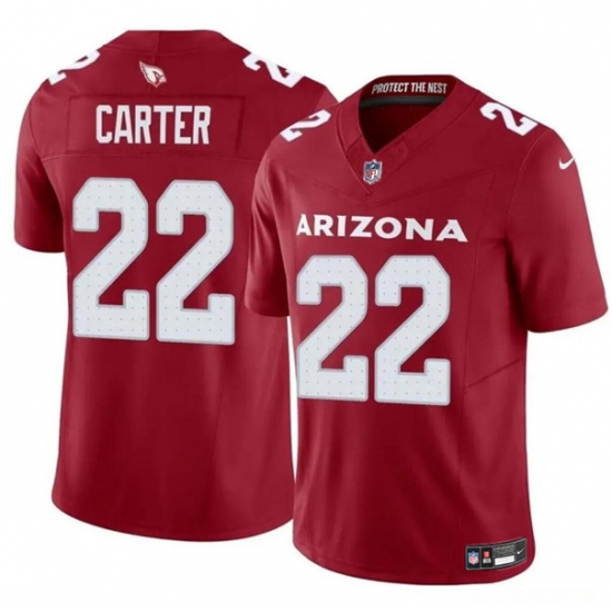 Men's Arizona Cardinals #22 Michael Carter Red 2024 F.U.S.E. Vapor Untouchable Limited Football Stitched Jersey - Ujersey