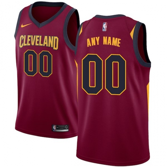 Men's Cleveland Cavaliers Nike Maroon Swingman Custom Jersey - Icon Edition - Ujersey