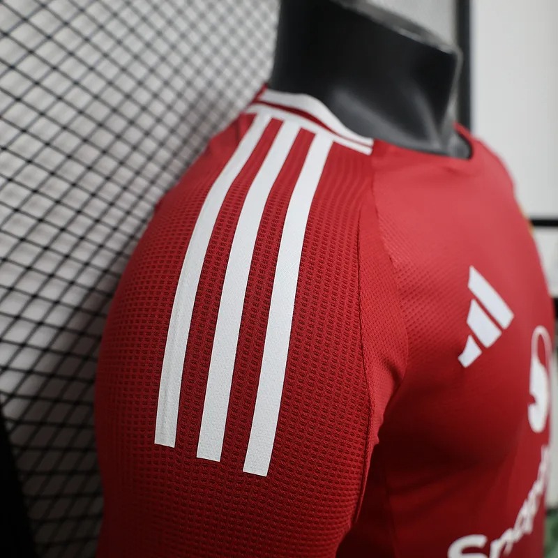 Manchester United Home Long Sleeve Football Jersey Shirt 2024/25