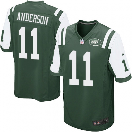 Men's Nike New York Jets #11 Robby Anderson Game Green Team Color NFL Jersey - Ujersey