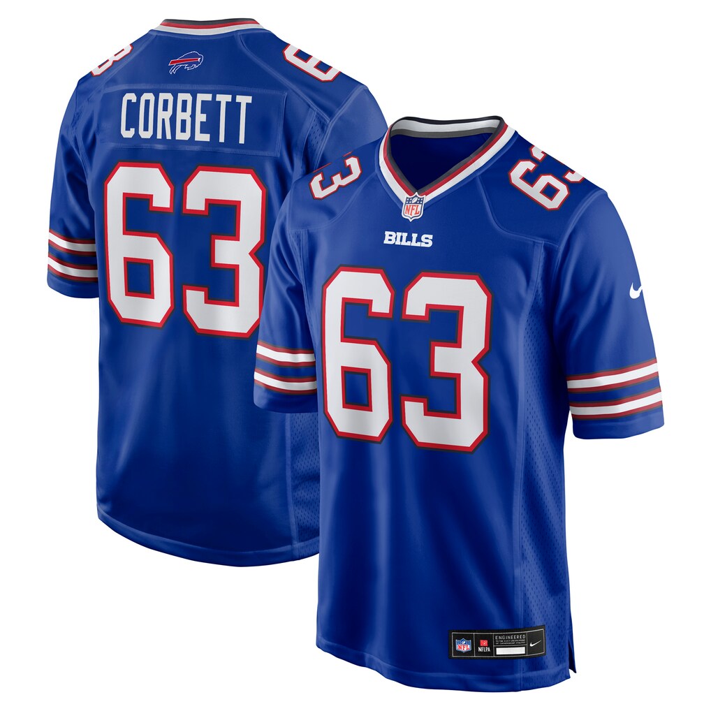 Men's Buffalo Bills Austin Corbett Nike Royal Team Game Jersey - U-jersey