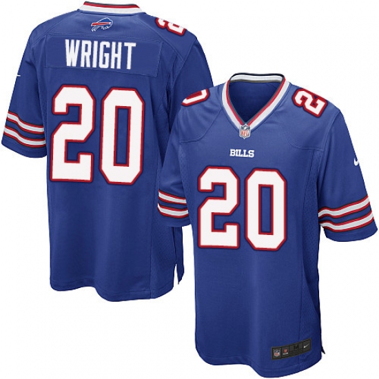 Men's Nike Buffalo Bills #20 Shareece Wright Game Royal Blue Team Color NFL Jersey - Ujersey