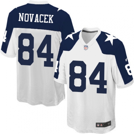 Men's Nike Dallas Cowboys #84 Jay Novacek Game White Throwback Alternate NFL Jersey - Ujersey