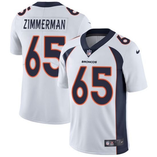 Youth Nike Denver Broncos #65 Gary Zimmerman White Vapor Untouchable Limited Player NFL Jersey - Ujersey