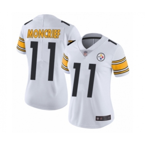Women's Pittsburgh Steelers #11 Donte Moncrief White Vapor Untouchable Limited Player Football Jersey - Ujersey