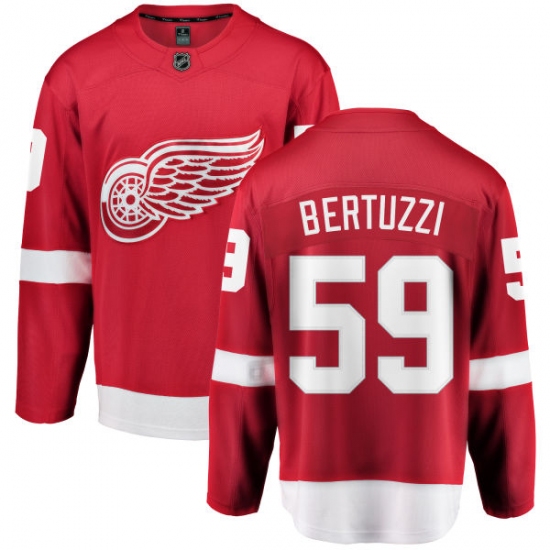 Men's Detroit Red Wings #59 Tyler Bertuzzi Fanatics Branded Red Home Breakaway NHL Jersey - Ujersey