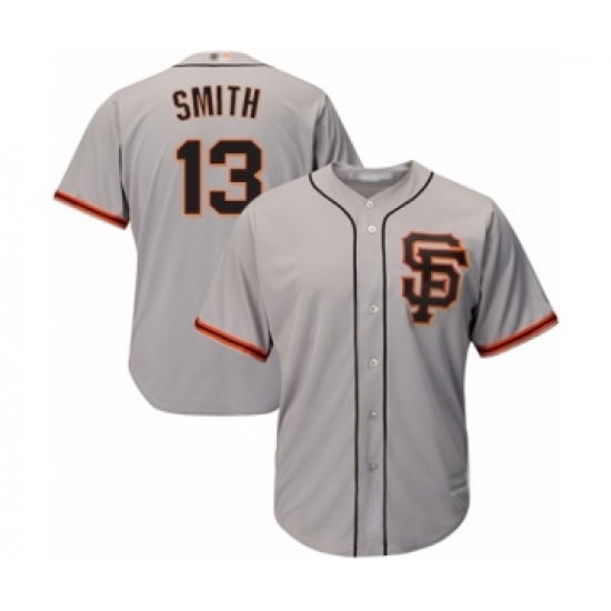 Men's San Francisco Giants #13 Will Smith Replica Grey Road 2 Cool Base Baseball Jersey - Ujersey