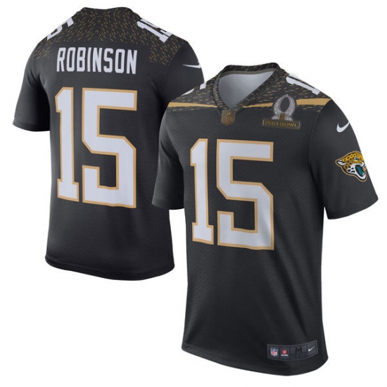 Men's Nike Jacksonville Jaguars #15 Allen Robinson Elite Black Team Irvin 2016 Pro Bowl NFL Jersey - Ujersey