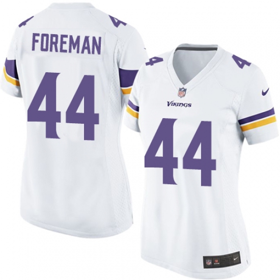 Women's Nike Minnesota Vikings #44 Chuck Foreman Game White NFL Jersey - Ujersey